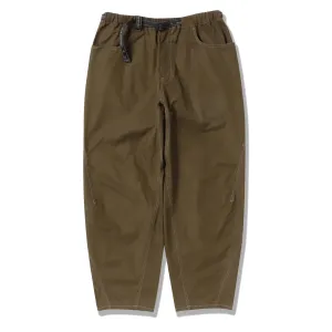 And Wander High Count Cloth Wide Pants Dark Khaki