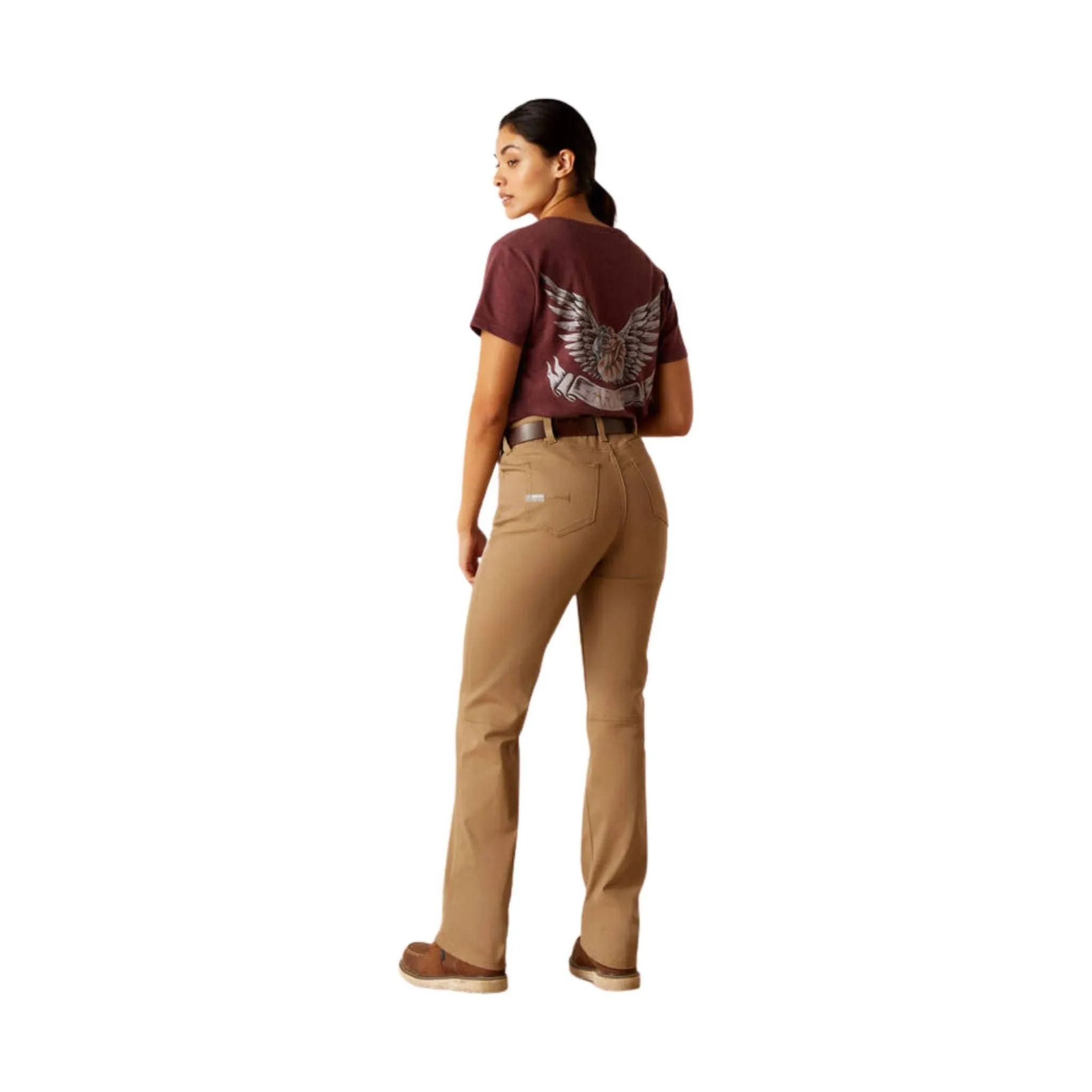 Ariat Women's Rebar PR Made Tough Straight Pant - Field Khaki