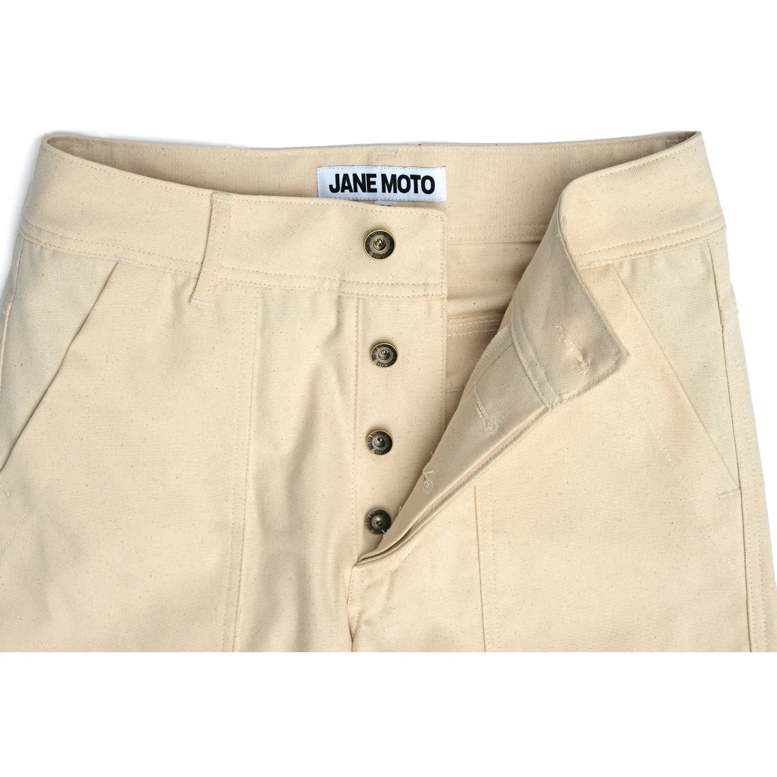 Bedford Canvas Double Knee Pant - Natural