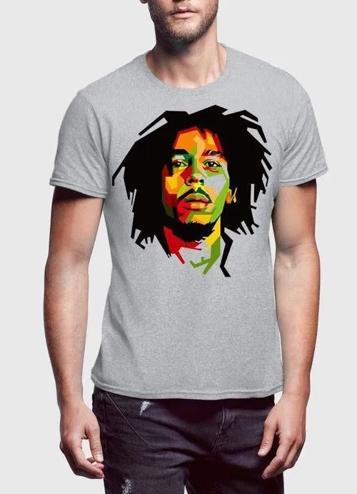 Bob Marley Be Happy Half Sleeve Men T-Shirt