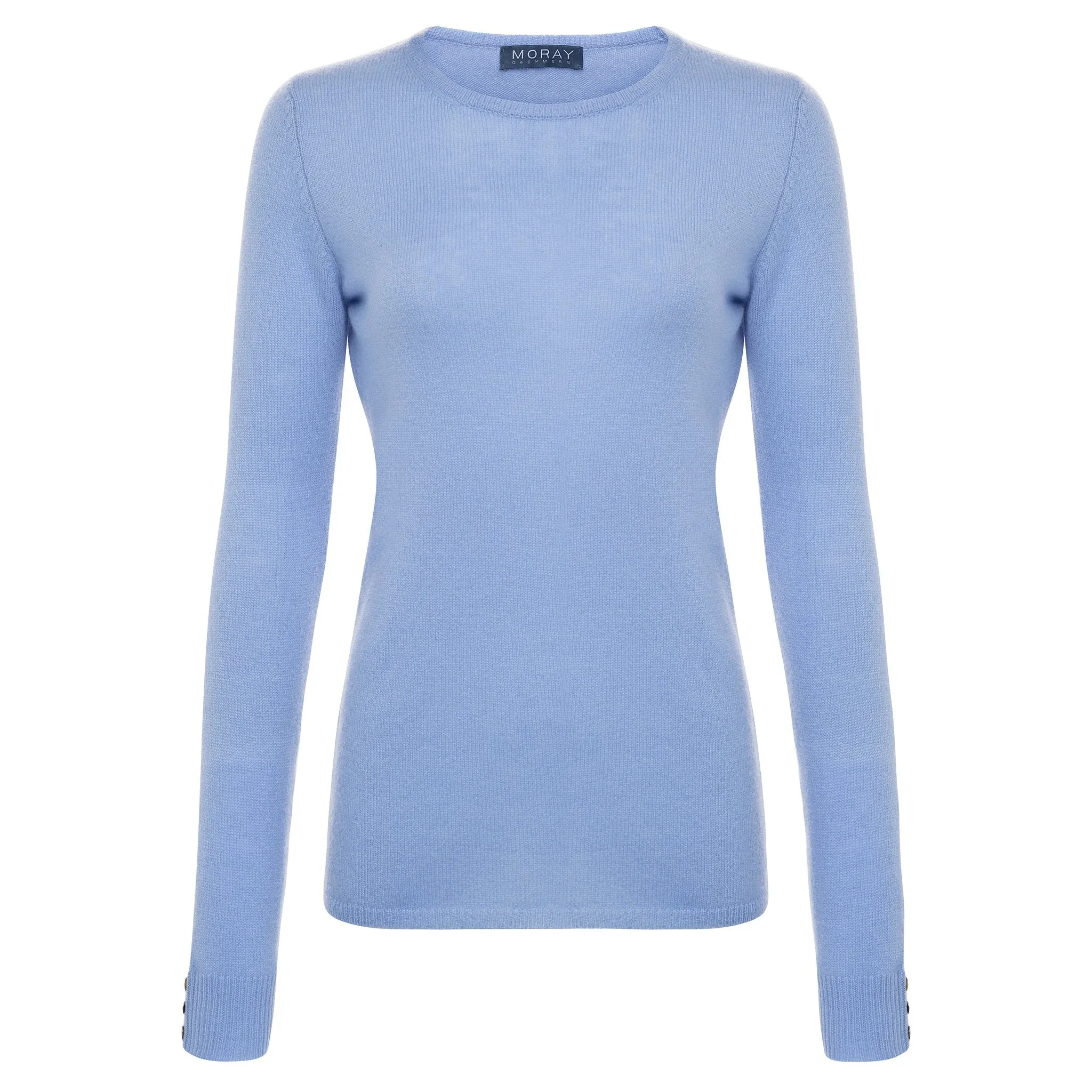 Broughton Cashmere Crew Neck - Sky Blue