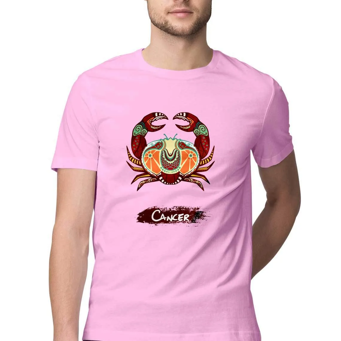 Cancer round Neck T-Shirts