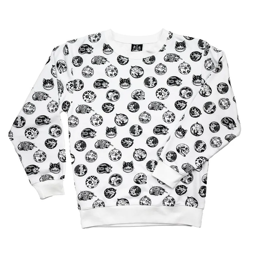 Curled Cat French Terry Crewneck