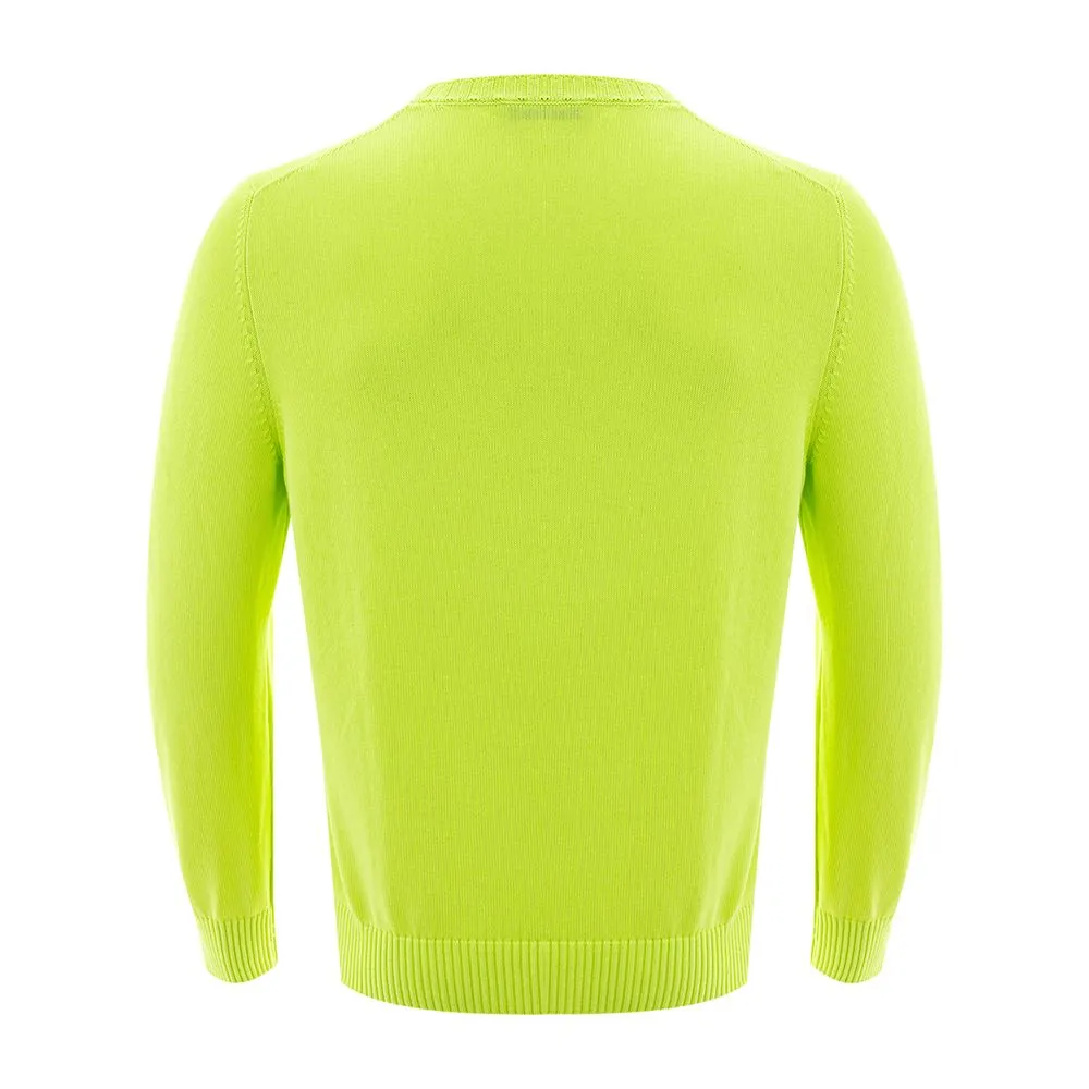 Gran Sasso Radiant Yellow Italian Cotton Sweater for Men