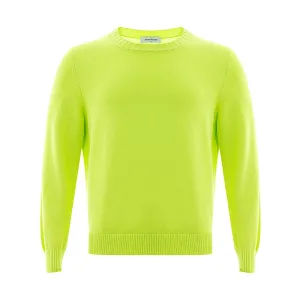 Gran Sasso Radiant Yellow Italian Cotton Sweater for Men