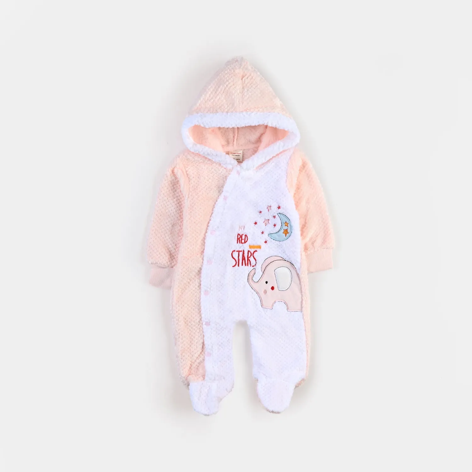 Infant Unisex Romper-Peach