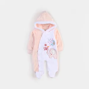 Infant Unisex Romper-Peach