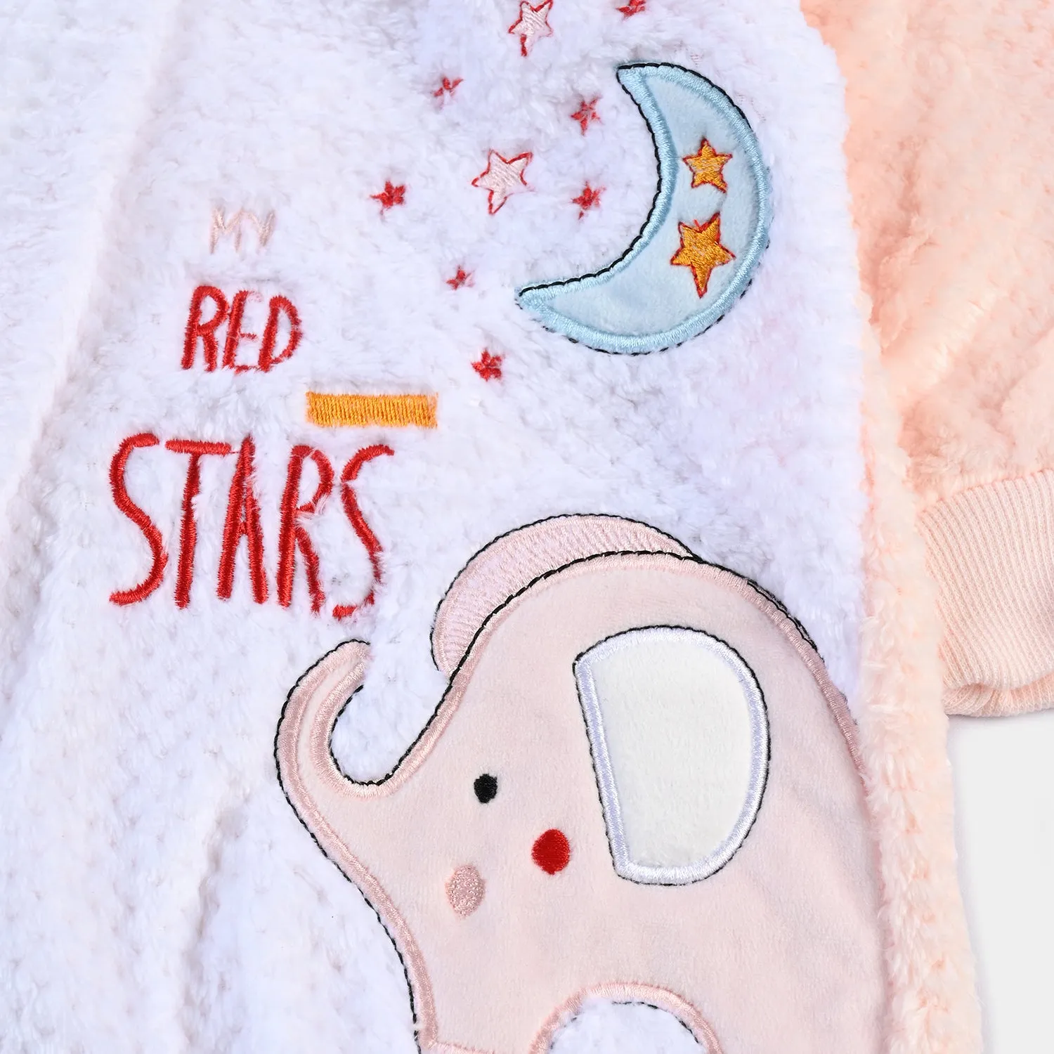 Infant Unisex Romper-Peach