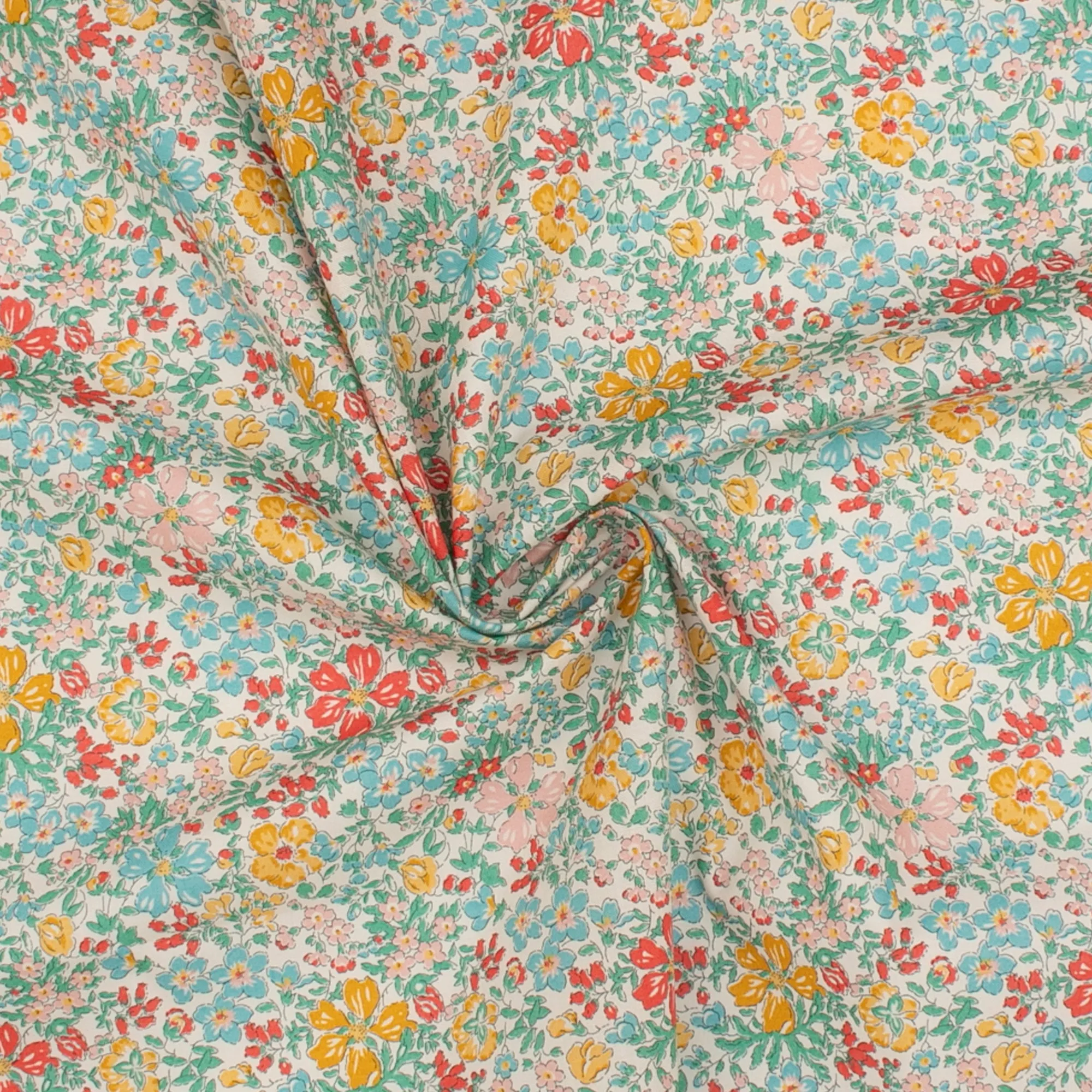 LIBERTY of PARIS Printed Cotton - Back Yard - Multi