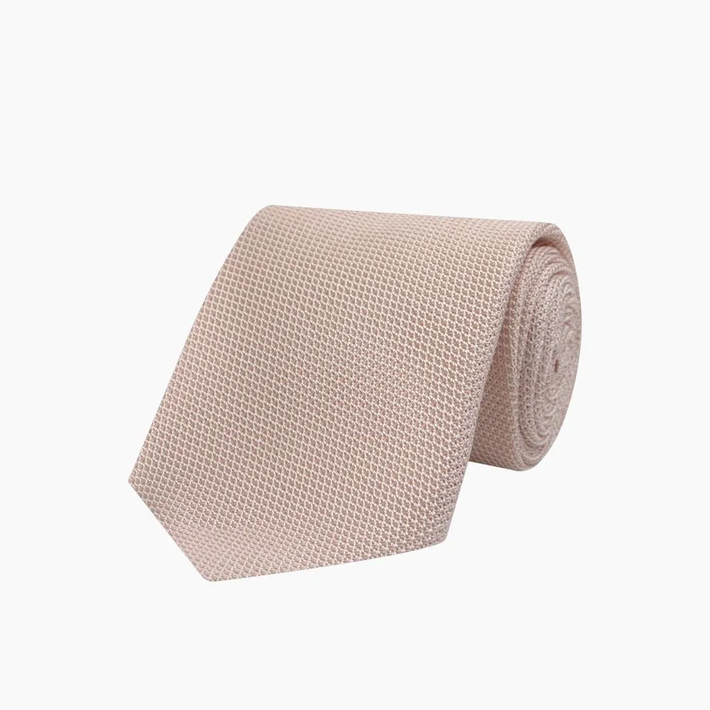 Light Pink Grenadine Silk Tie