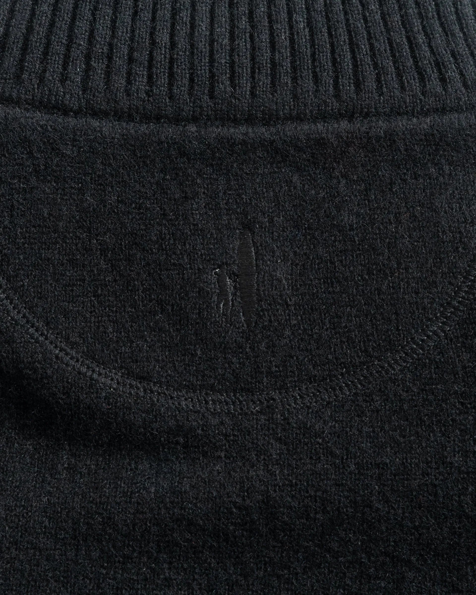 Mayfair Cashmere Quarter Zip Sweater in Black by Johnnie-O