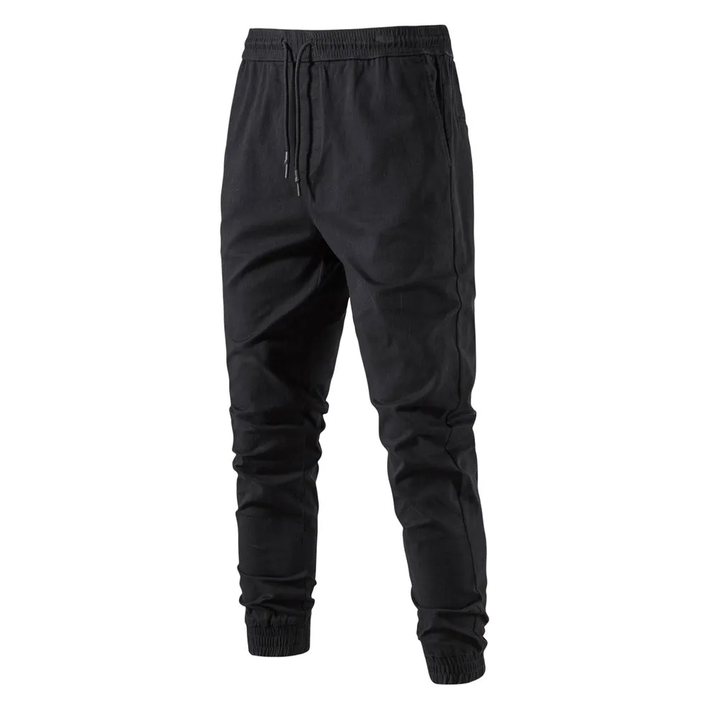 Men's Causal Solid Color Cargo Pants Streetwear Trousers | PT075