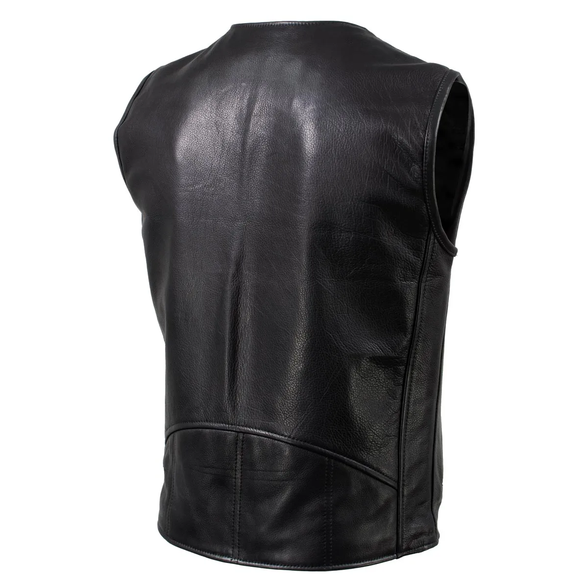 Milwaukee Leather USA MADE MLVSM5009 Men's Black 'Slinger' V-Neck