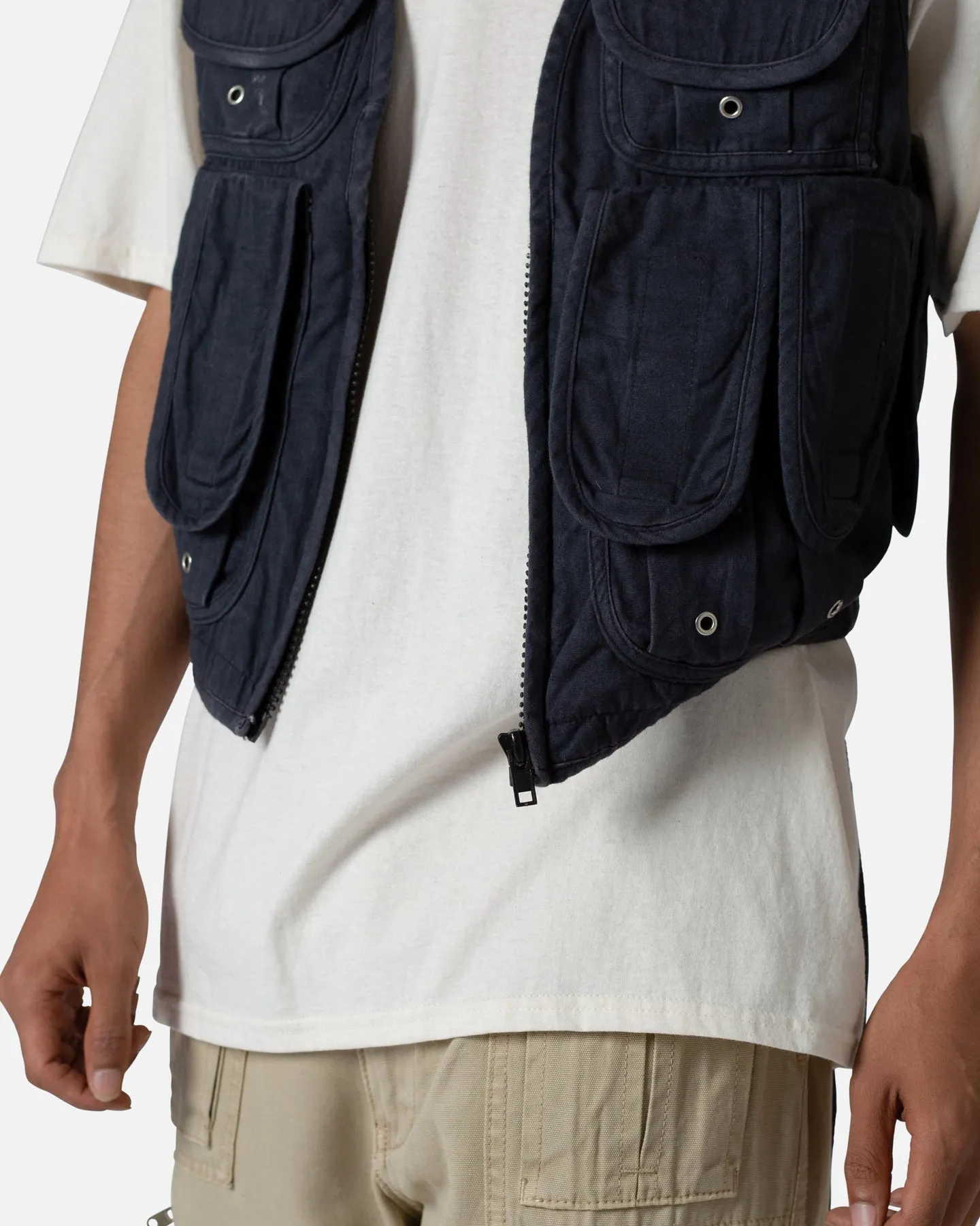 MNML Drawcord Utility Vest Black