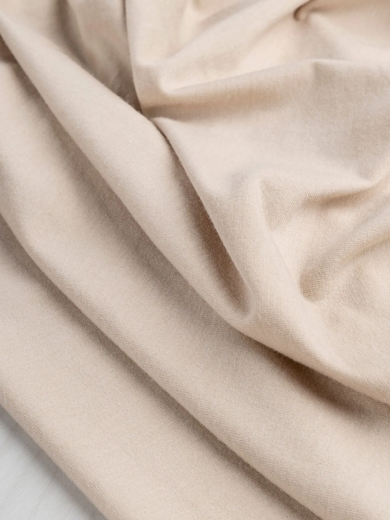 Organic Cotton   Tencel Stretch Knit Jersey - Taupe - Swatch