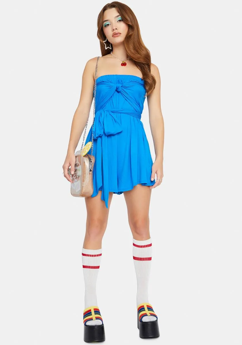 Playful Kiss Strapless Romper