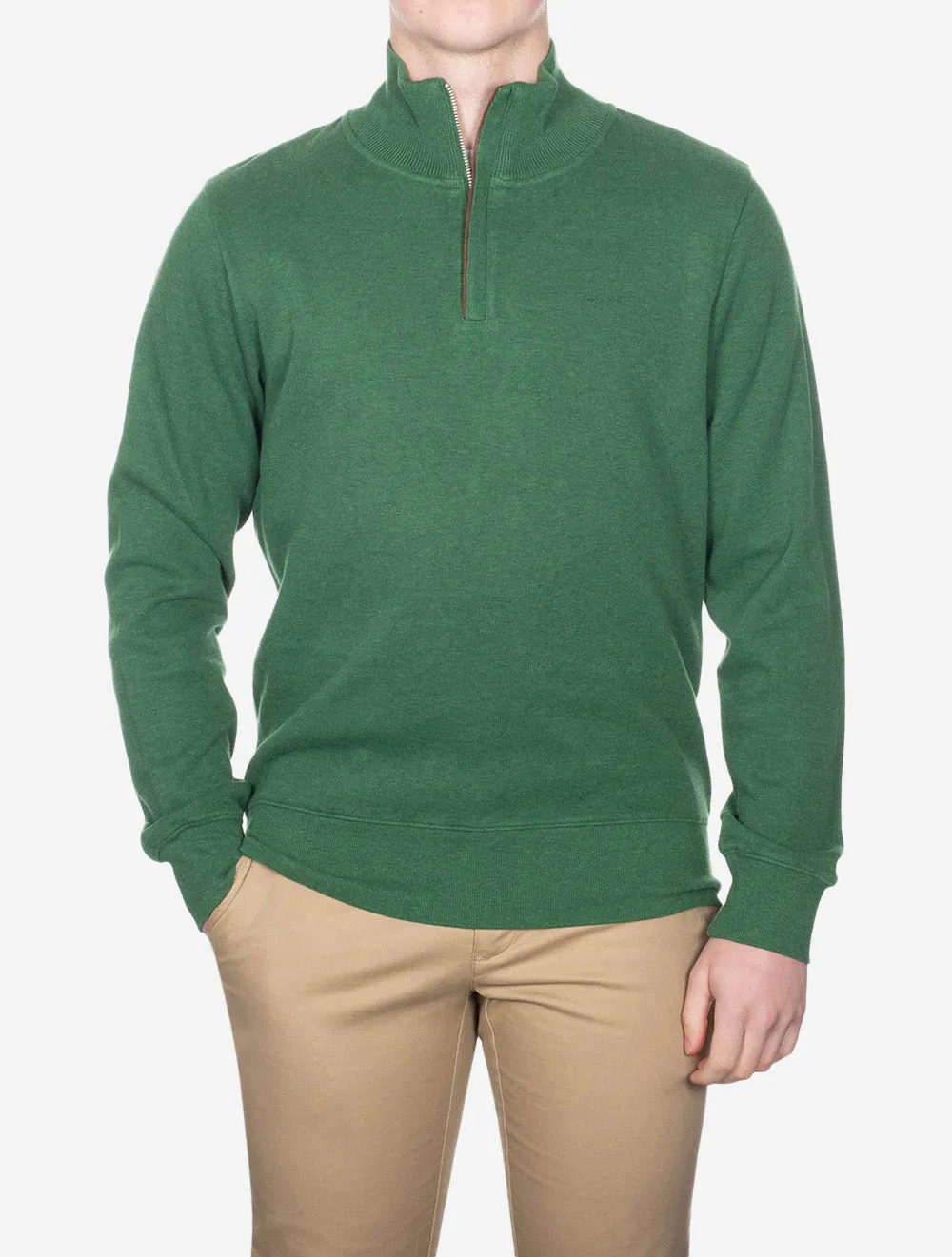 Sacker Half Zip Forest Green