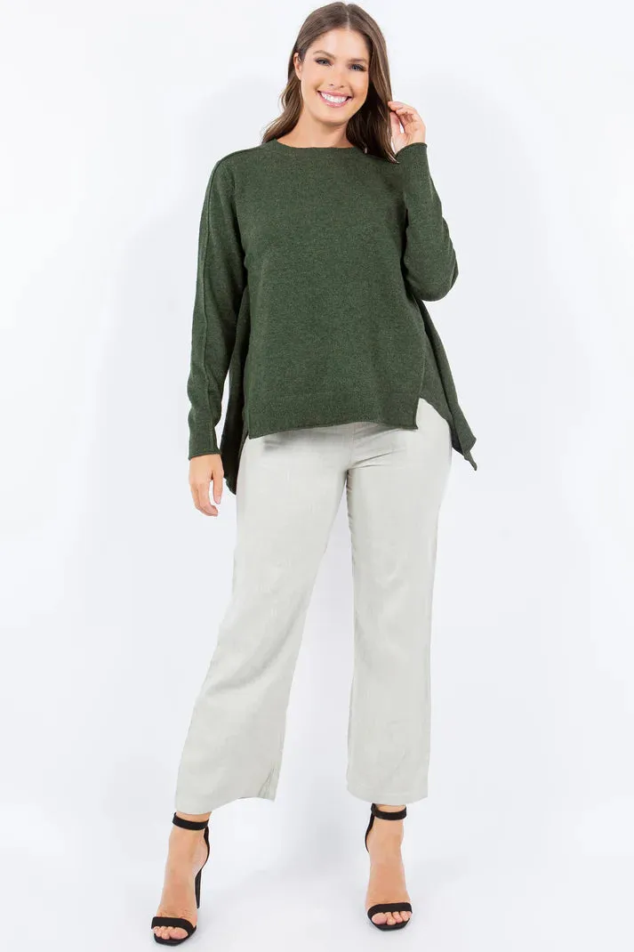 Sleek Seam Sweater