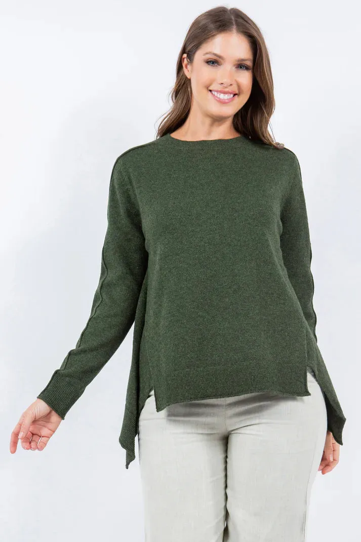 Sleek Seam Sweater