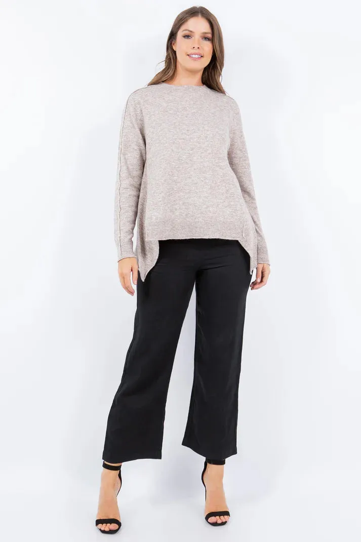 Sleek Seam Sweater