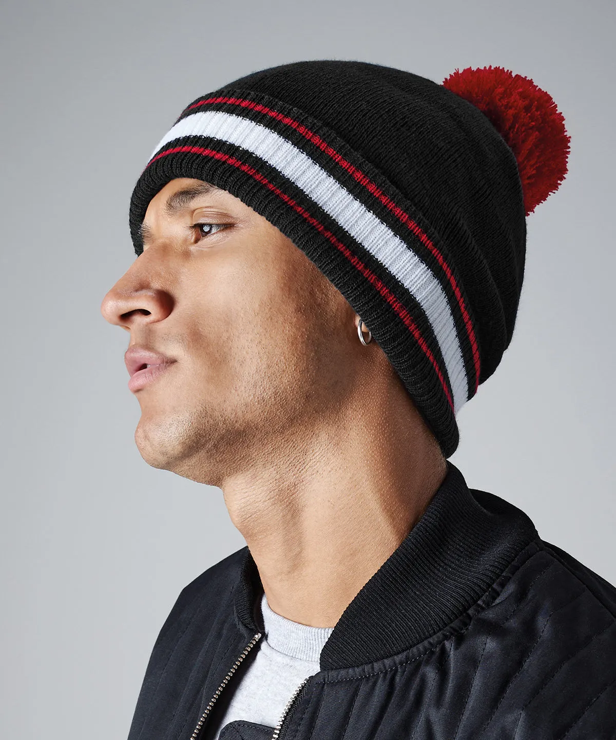 Stadium beanie | Classic Red/White