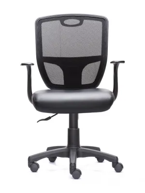 Techni Mobili Black Home-Office Chair with Arms