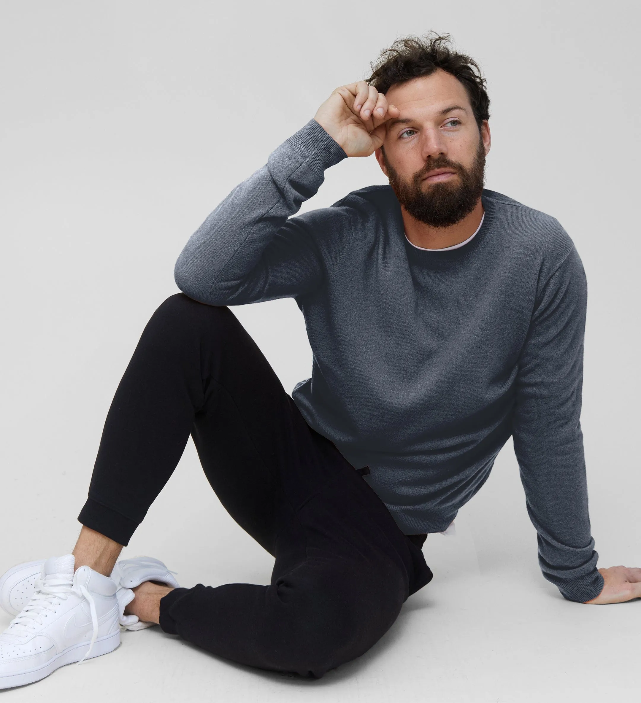 The Men’s Basic Crewneck Cashmere Sweater