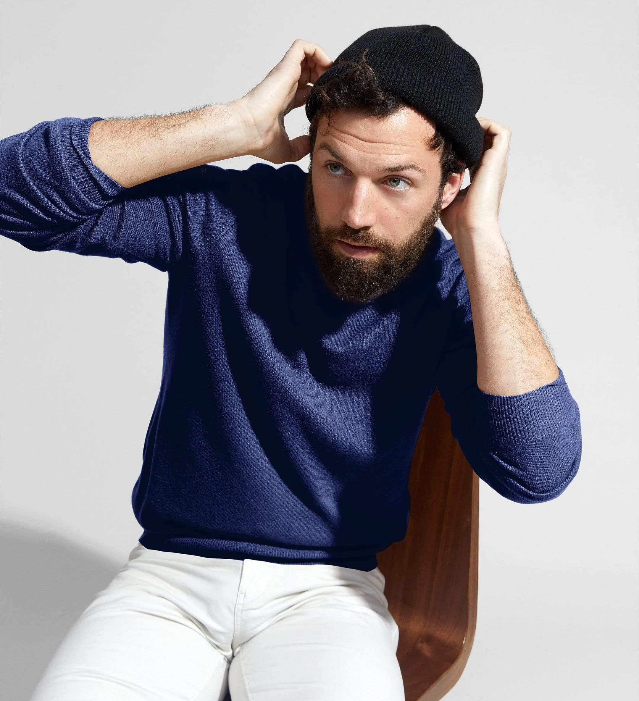 The Men’s Basic Crewneck Cashmere Sweater