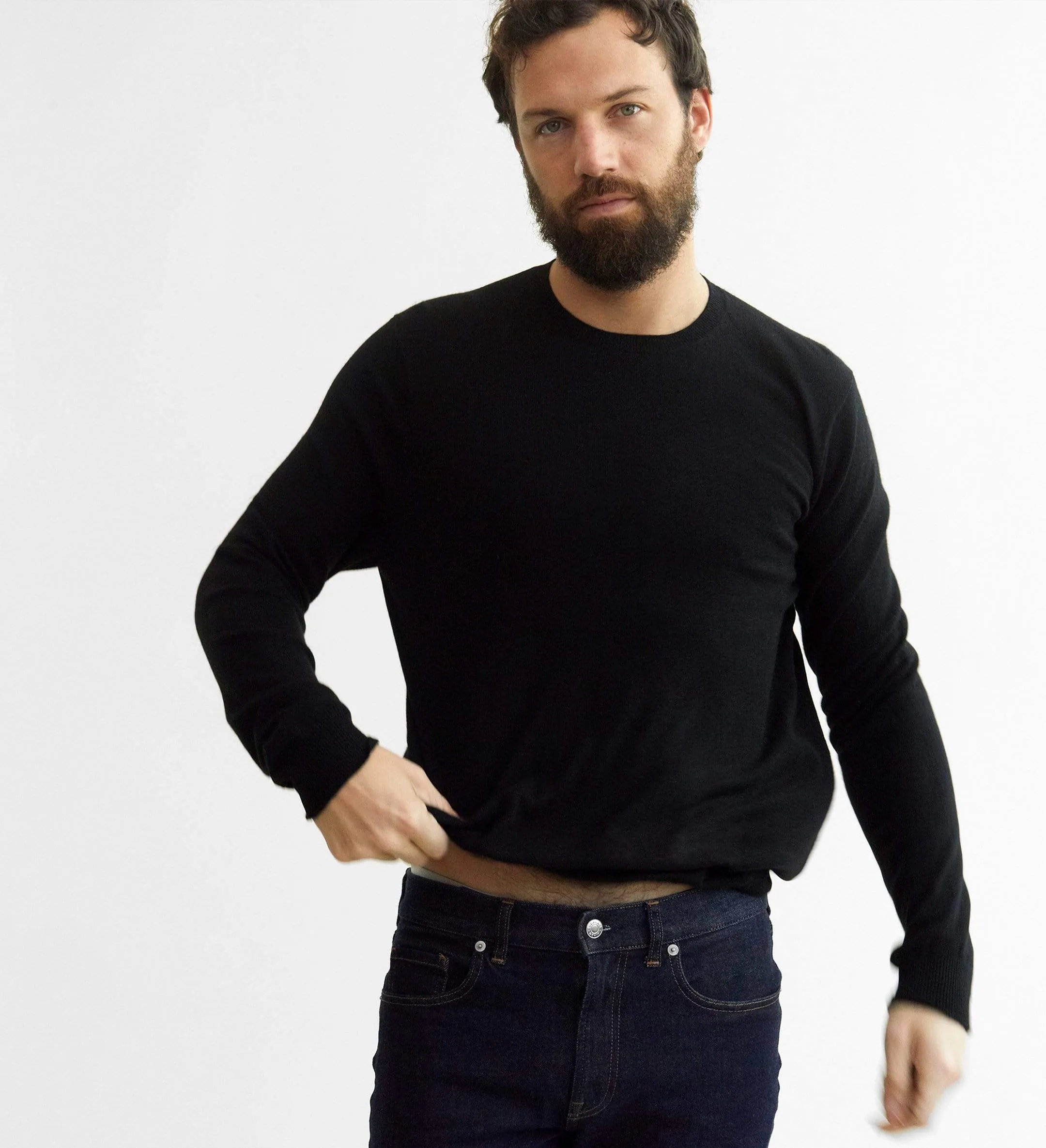 The Men’s Basic Crewneck Cashmere Sweater