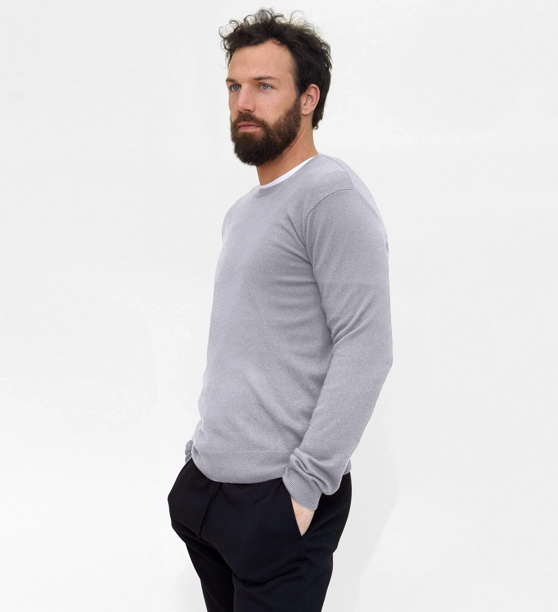 The Men’s Basic Crewneck Cashmere Sweater