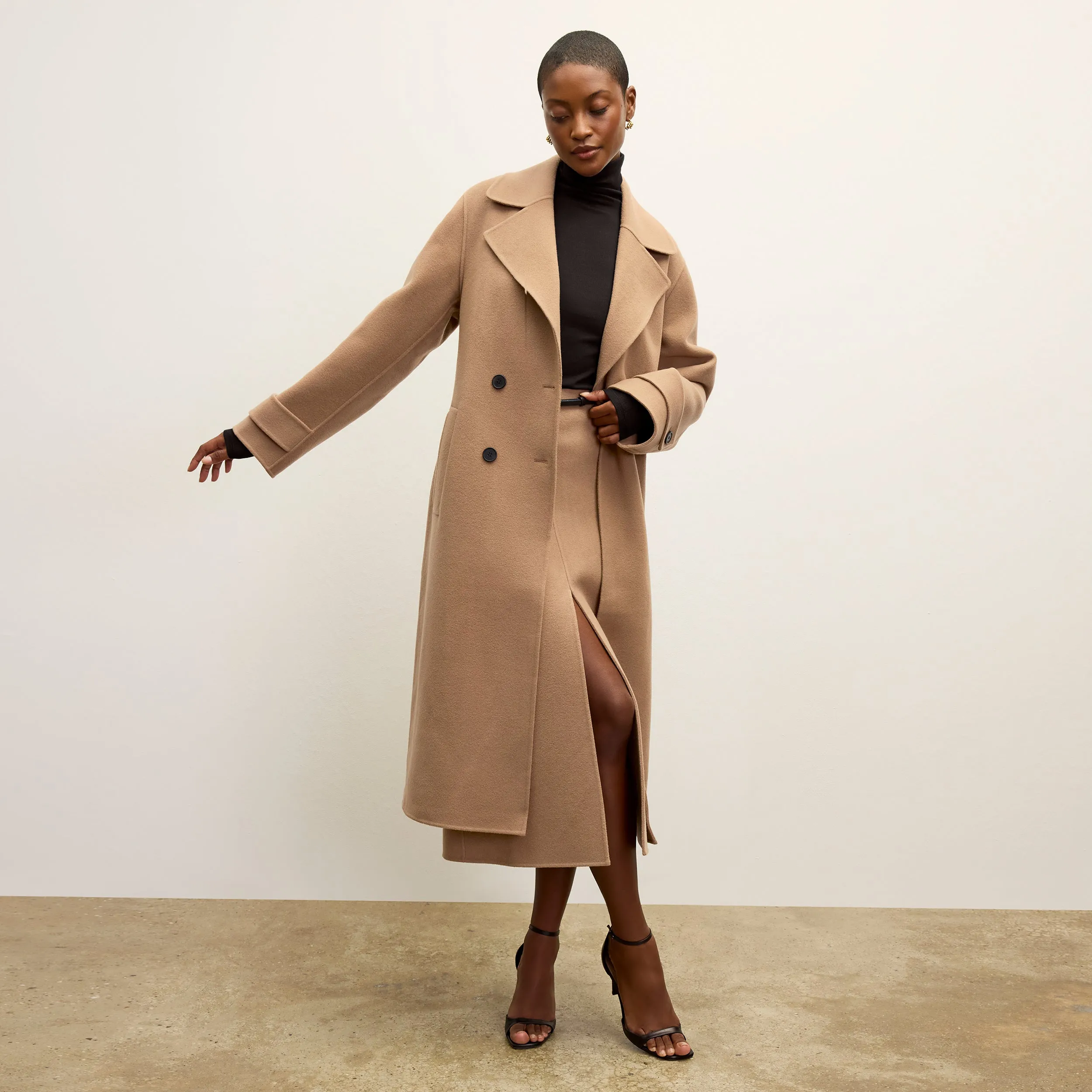 Viola Coat - Double-Face Wool :: Camel