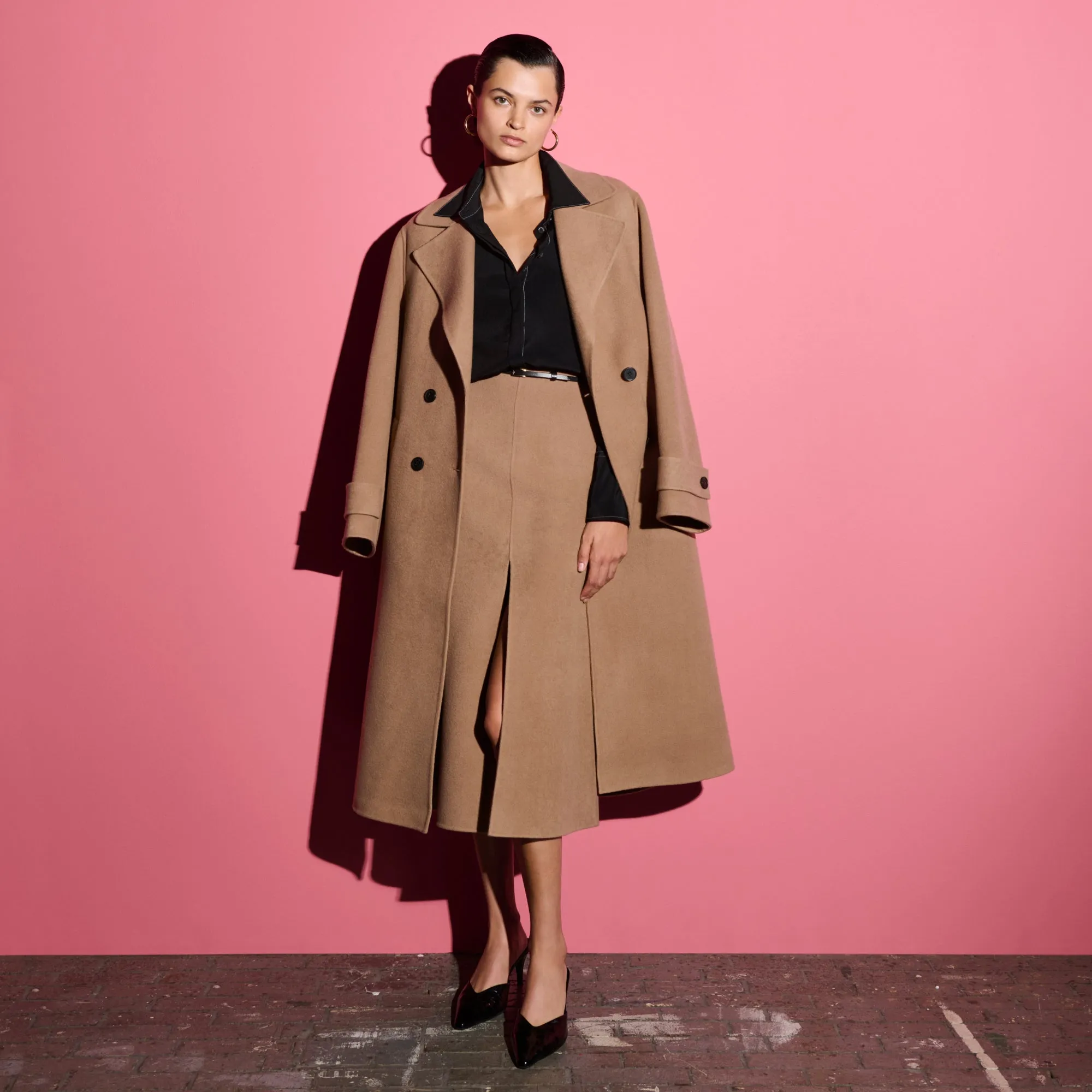 Viola Coat - Double-Face Wool :: Camel