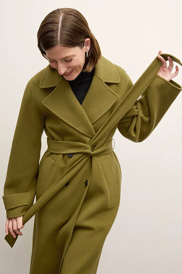 Viola Coat - Double-Face Wool :: Pistachio