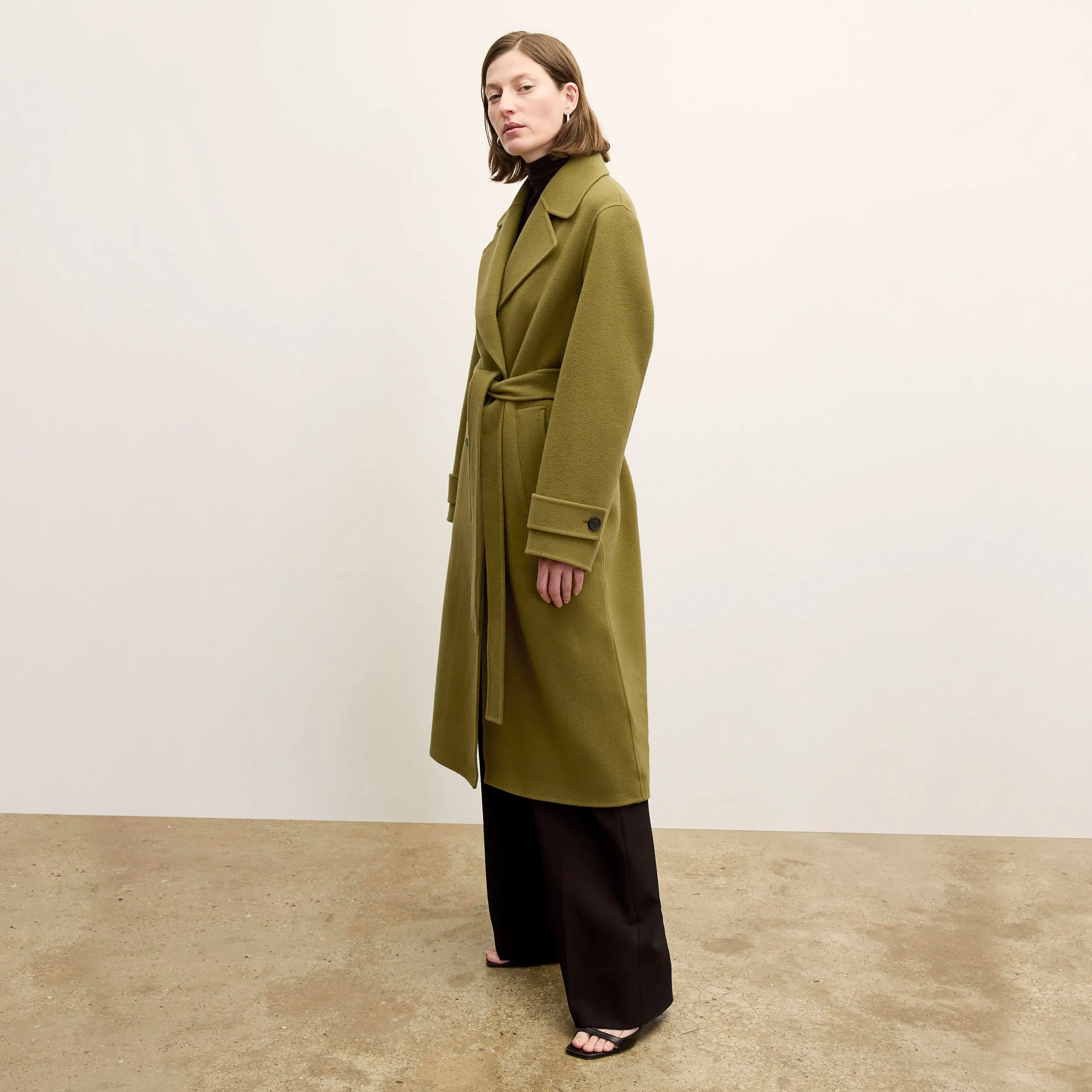 Viola Coat - Double-Face Wool :: Pistachio