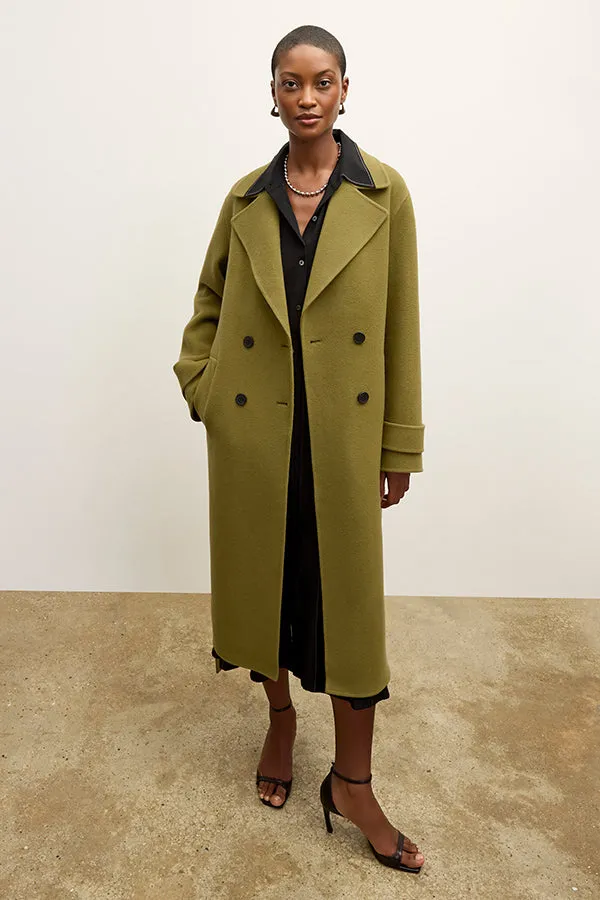 Viola Coat - Double-Face Wool :: Pistachio