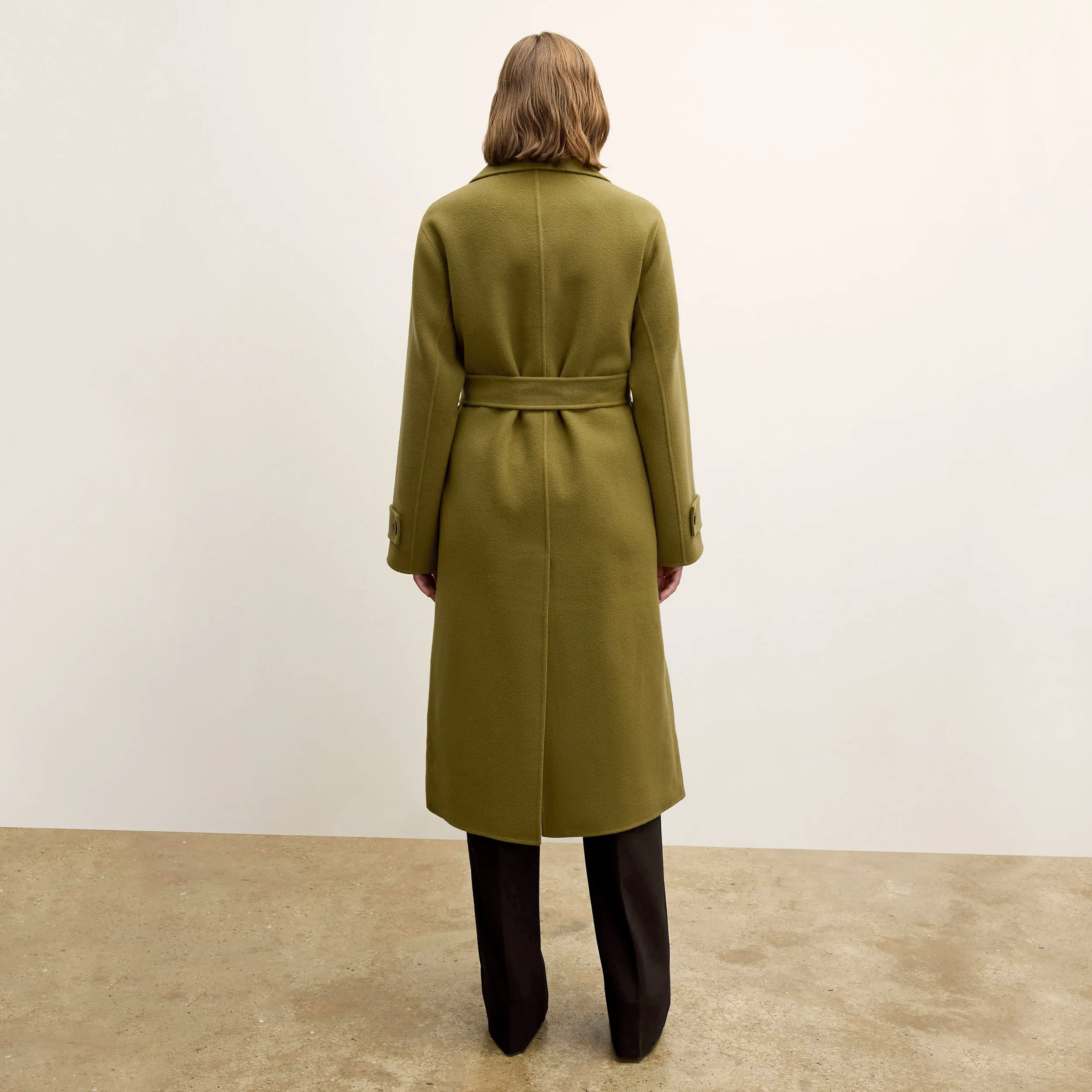 Viola Coat - Double-Face Wool :: Pistachio