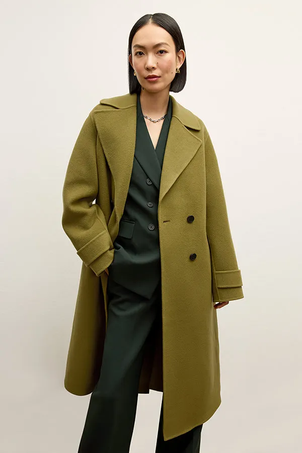 Viola Coat - Double-Face Wool :: Pistachio