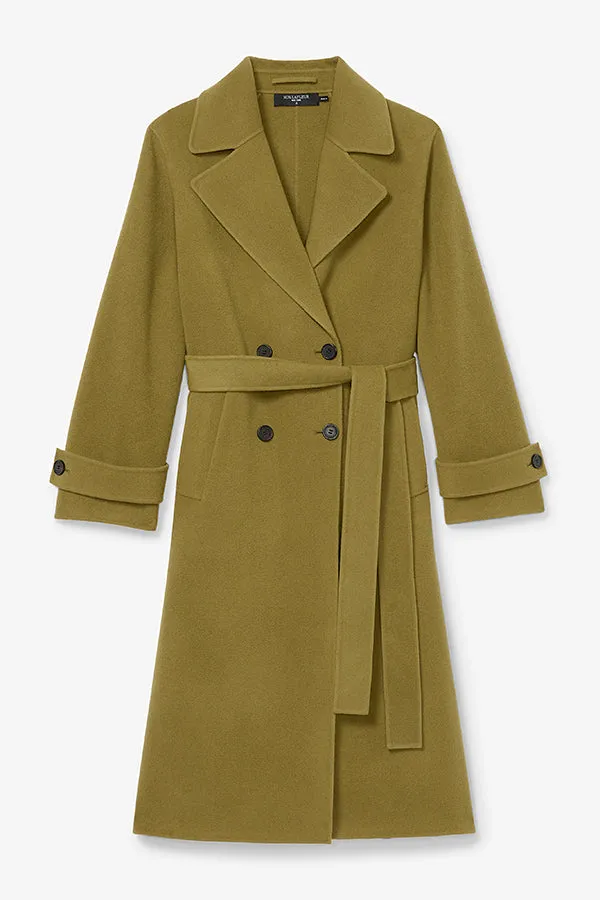 Viola Coat - Double-Face Wool :: Pistachio