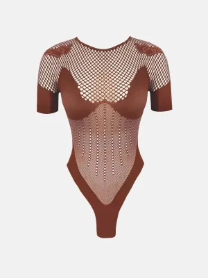 Vivian Bodysuit Old Money Brown