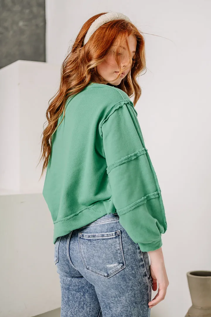 Well Thought Out Cropped Sweatshirt