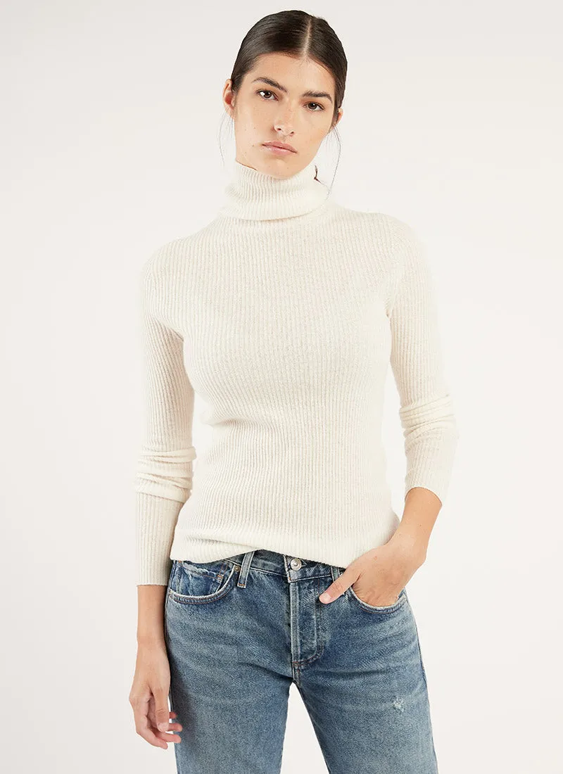 Wool and Cashmere Turtleneck Sweater