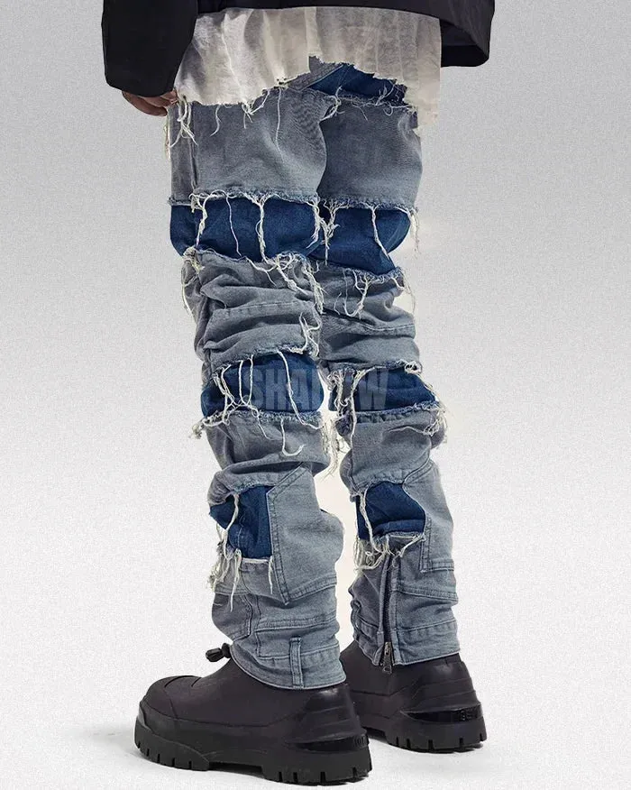 Y2K Ripped Denim Jeans