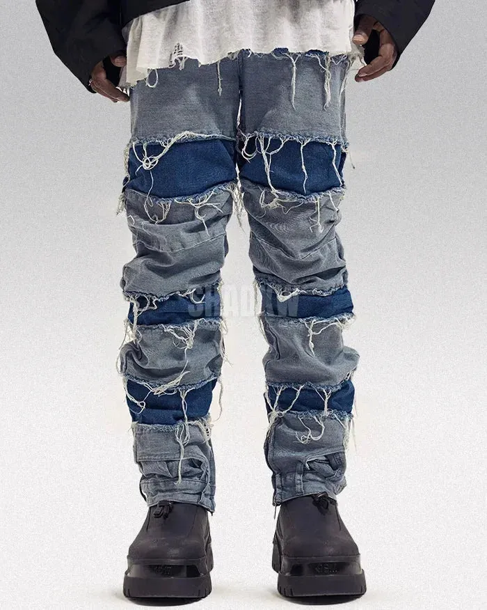 Y2K Ripped Denim Jeans